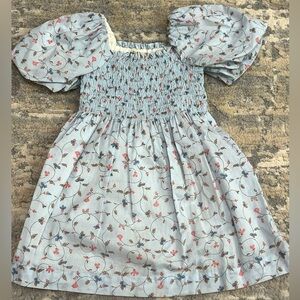 Hope and Henry floral puff sleeve dress size 6-12 months